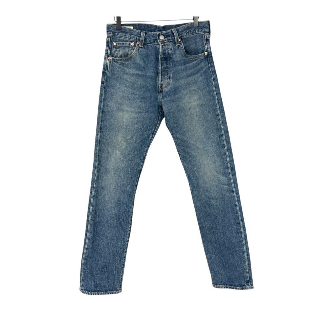 Levis Mens Premium 501 93’ Jeans Straight Cotton Capital E Button Fly Size 30x32